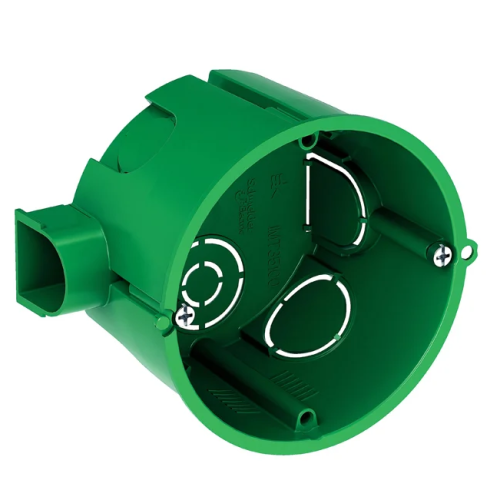 Установочная коробка для бетонных стен Systeme Electric 68x60 зеленая