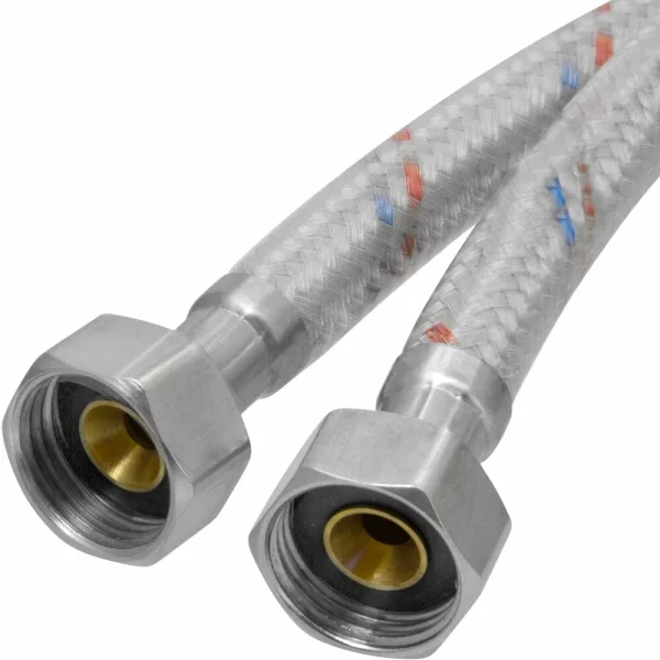 Подводка для воды в силиконовой оплётке 1/2″ × 1.0 м В/В ELKA